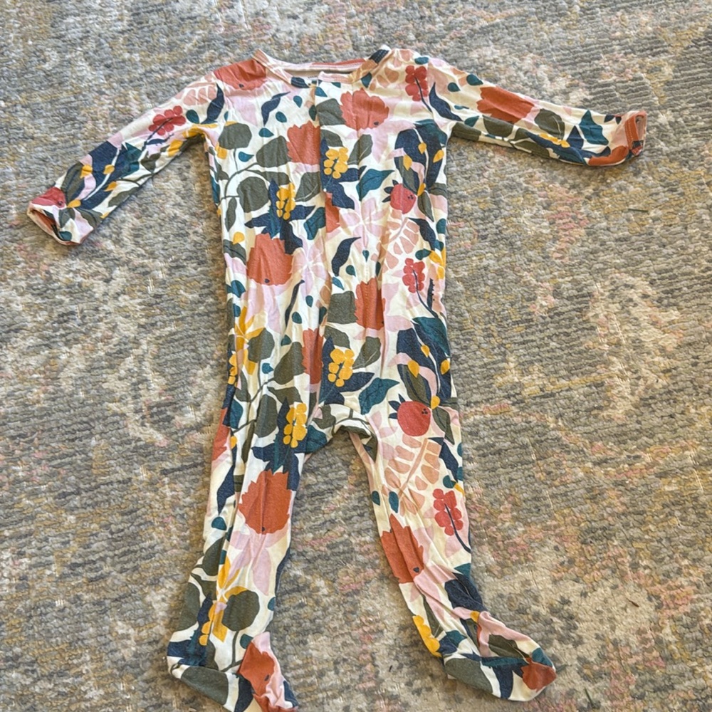 magnetic me footie pajamas 3-6 months floral